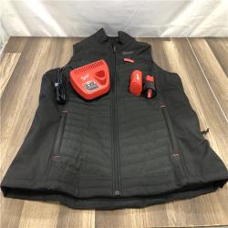 AS-IS Milwaukee Women's 2X-Large 12V Lithium-Ion Cordless AXIS Black Heated Vest Kit