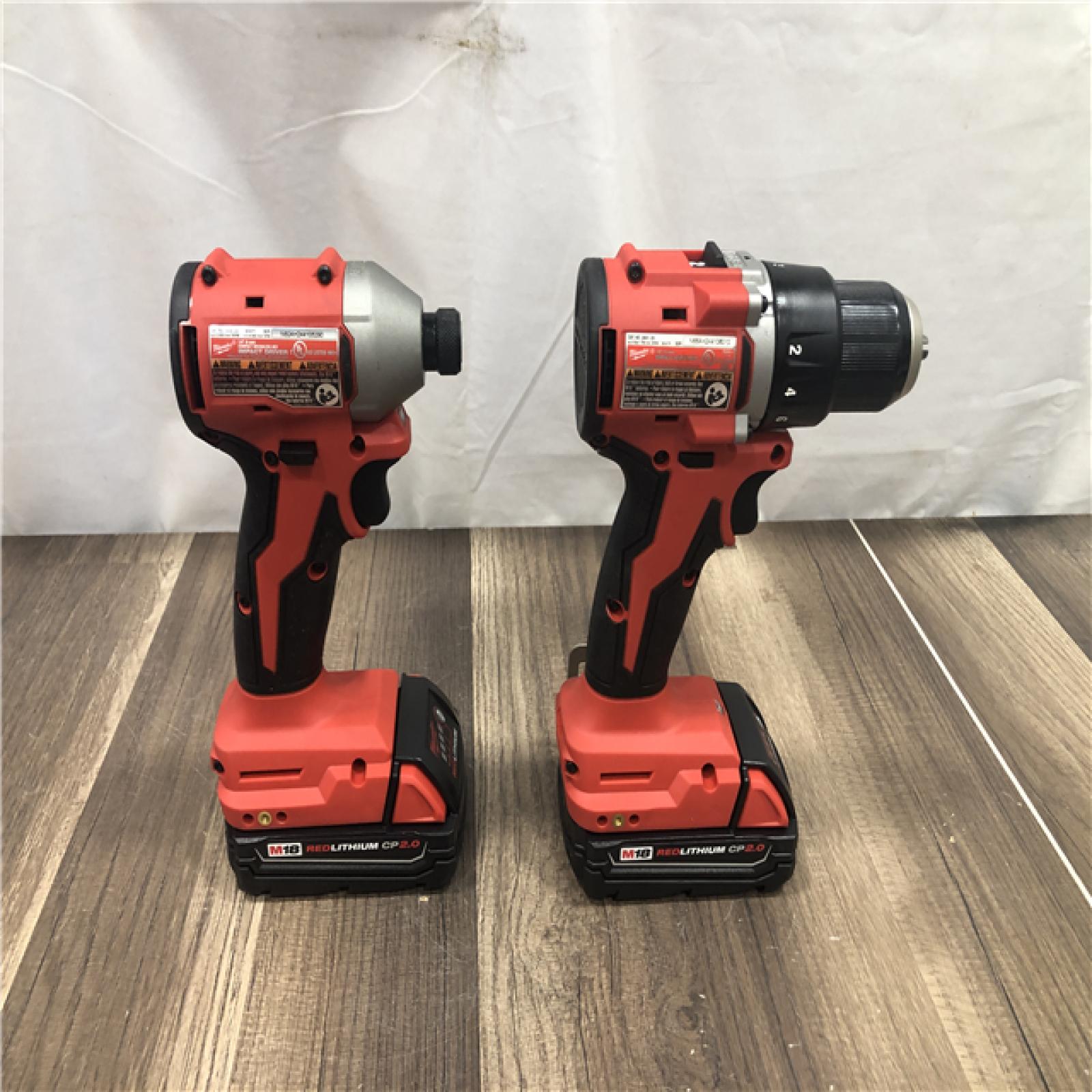 AS-IS Milwaukee 18V Lithium-Ion Brushless Cordless Compact Drill/Impact Combo Kit