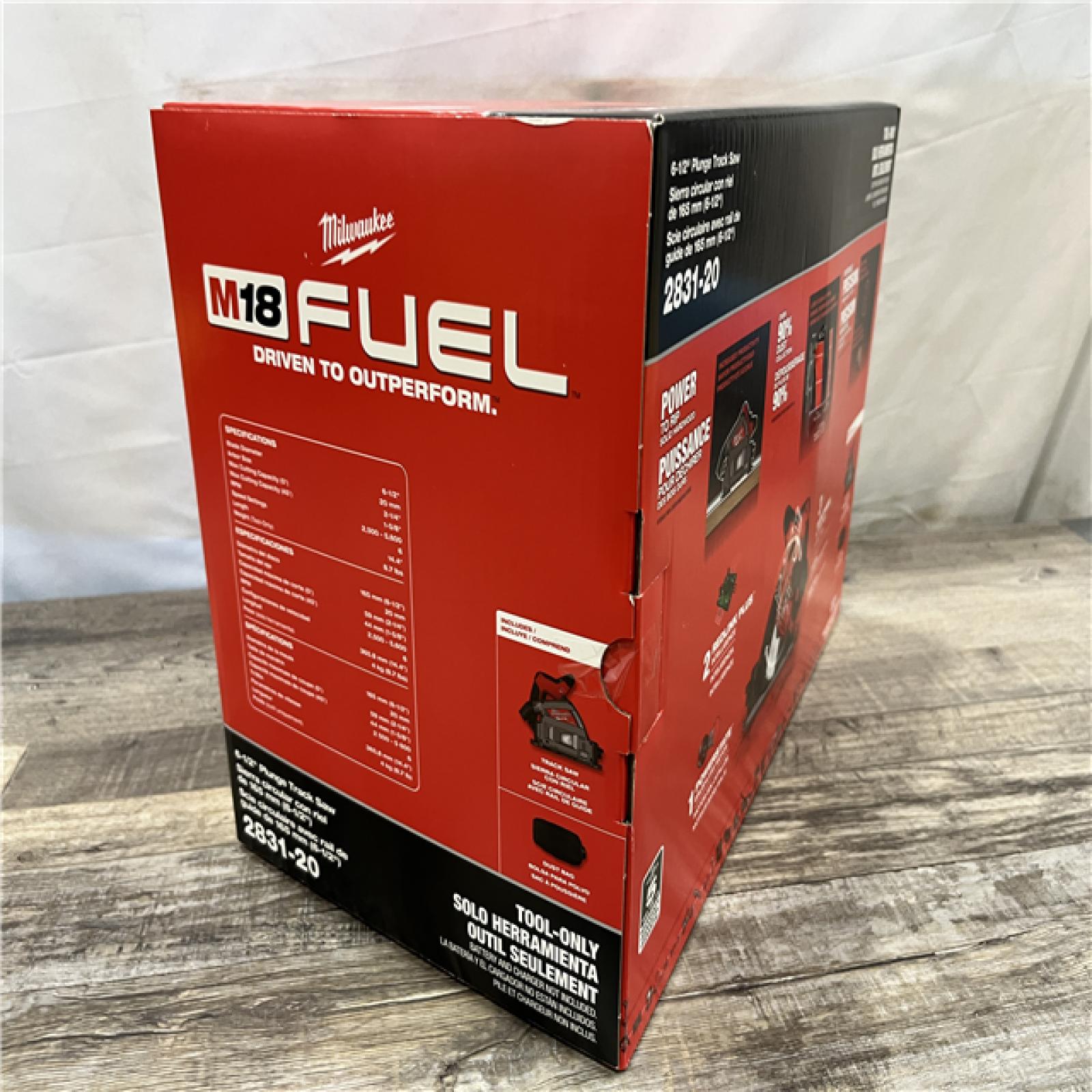 NEW - Milwaukee FUEL 18V Lithium-Ion Cordless Brushless 6-1/2 in. Plunge Cut Track Saw (Tool-Only)