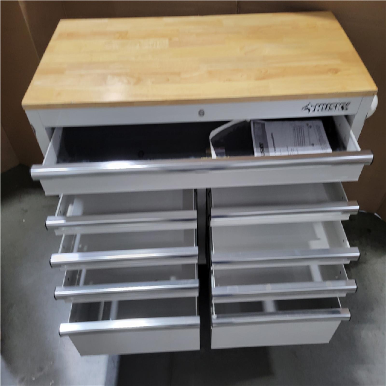 CALIFORNIA AS-IS HUSKY 46 IN.9-DRAWER MOBILE WORK BENCH