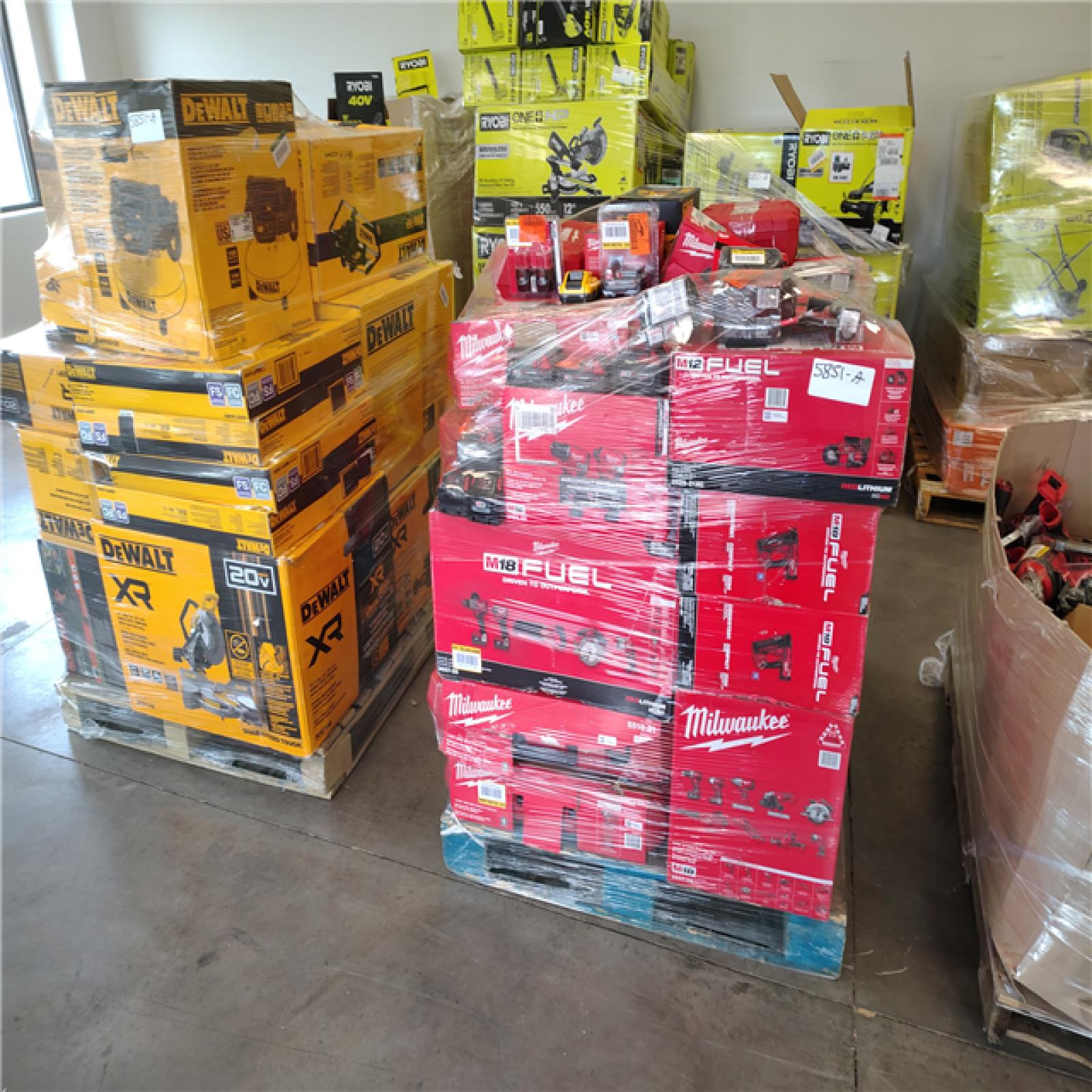Pittston Location As-Is Power Tools Partial Truckload ( 12 Pallets) 5851-A