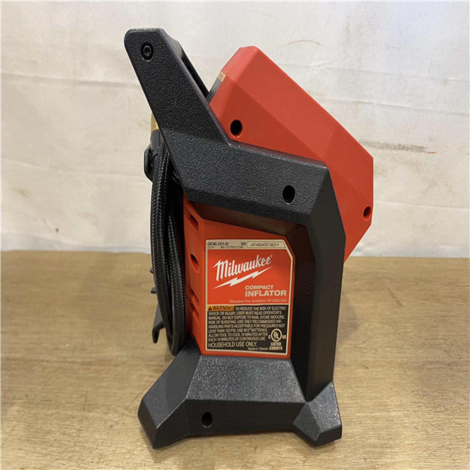 AS-IS Milwaukee 12-Volt Lithium-Ion Cordless Electric Portable Inflator (Tool-Only)