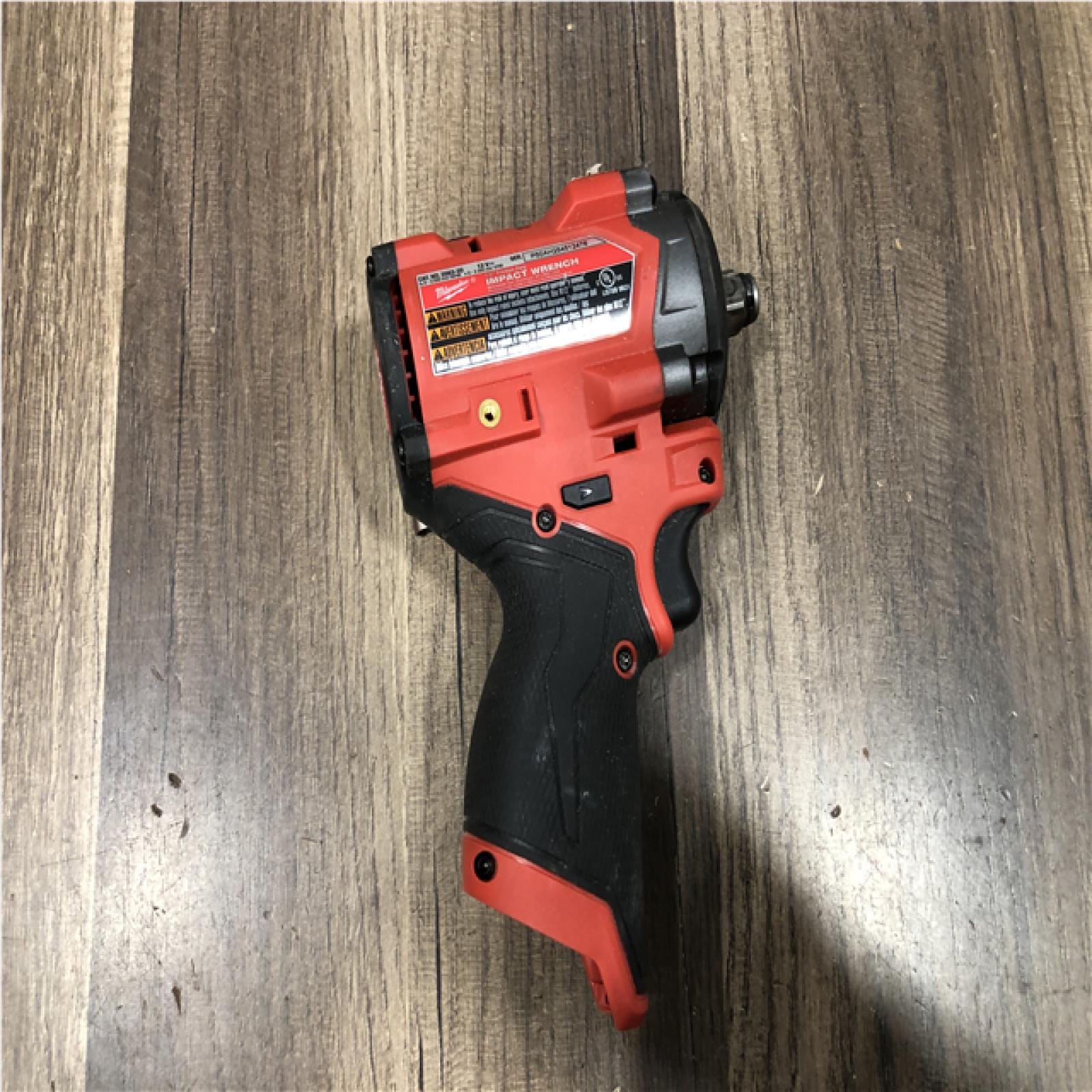 AS-IS Milwaukee FUEL 12V Lithium-Ion Brushless Cordless Stubby 1/2 in. Impact Wrench (Tool-Only)