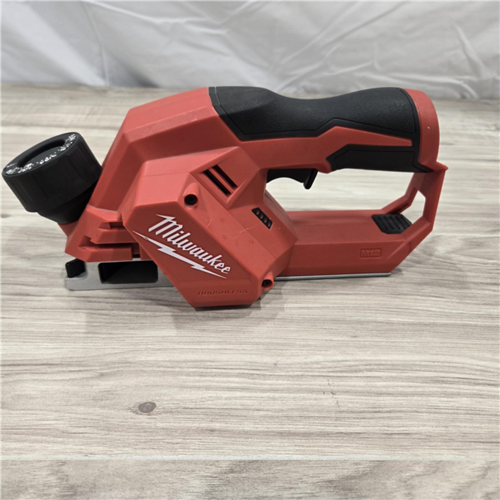 AS-IS Milwaukee M12 Brushless 2-inch Planer, Tool Only