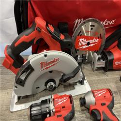 AS-IS Milwaukee 18-Volt Lithium-Ion Brushless Cordless (4-Tool) Combo Kit