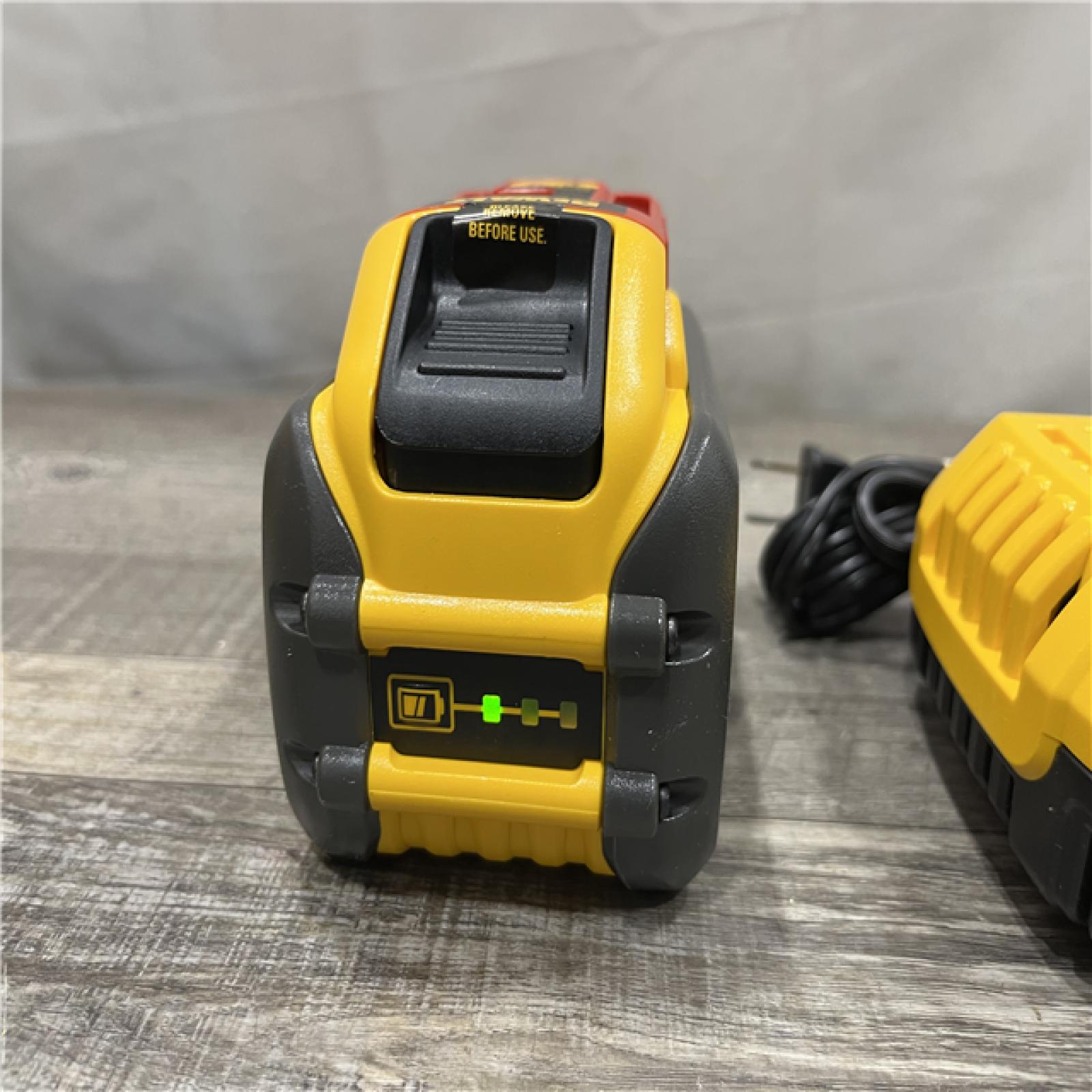 AS-IS DEWALT 20V/60V MAX FLEXVOLT Lithium-Ion 9.0Ah Battery and Charger Starter Kit