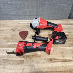 Houston Location AS-IS Milwaukee Grinder and Multi Tool and Battery
