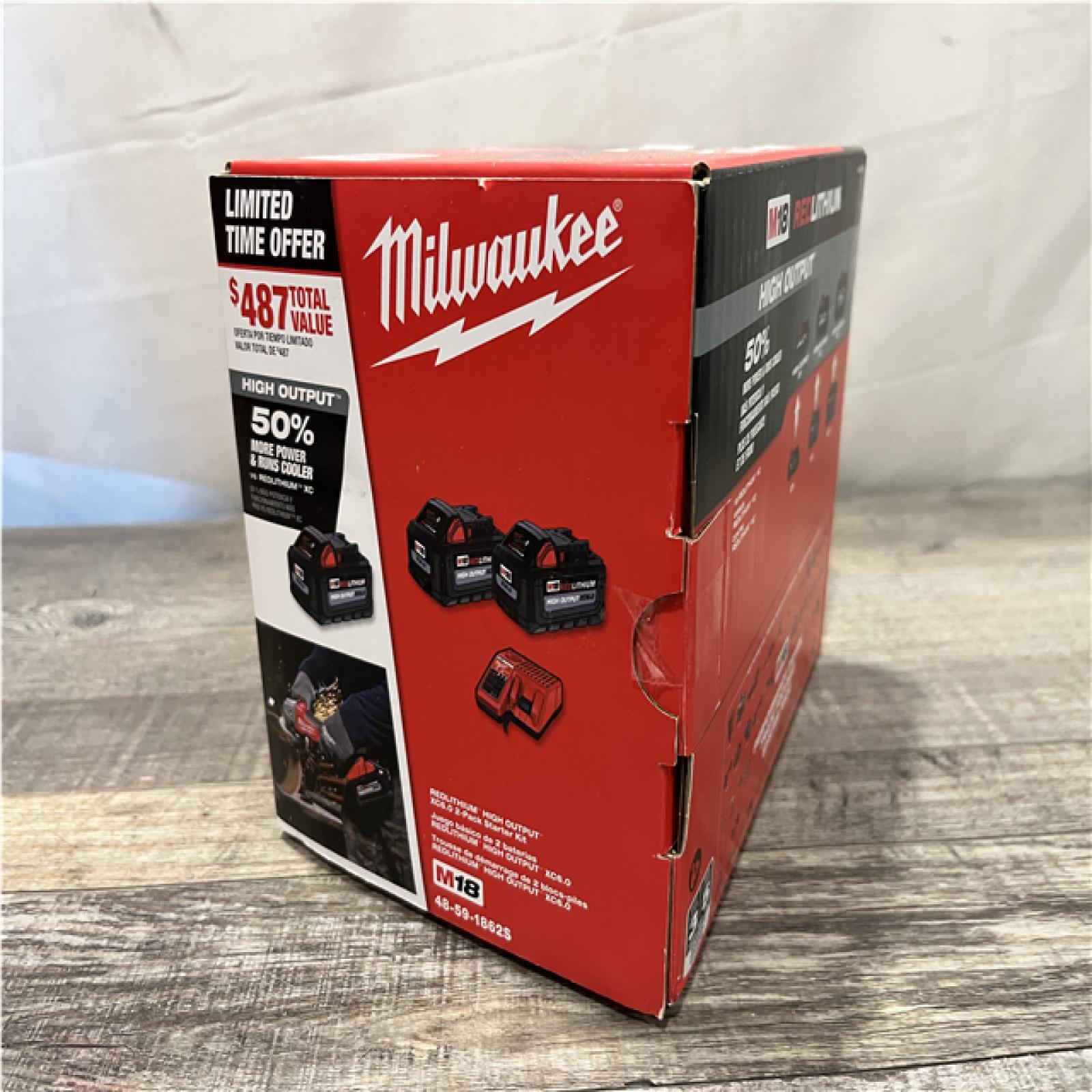 NEW - Milwaukee 18-Volt Lithium-Ion High Output Starter Kit
