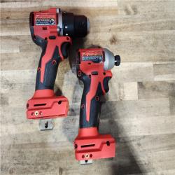 HOUSTON LOCATION - AS-IS Milwaukee 18V Lithium-Ion Brushless Cordless Compact Drill/Impact Combo Kit