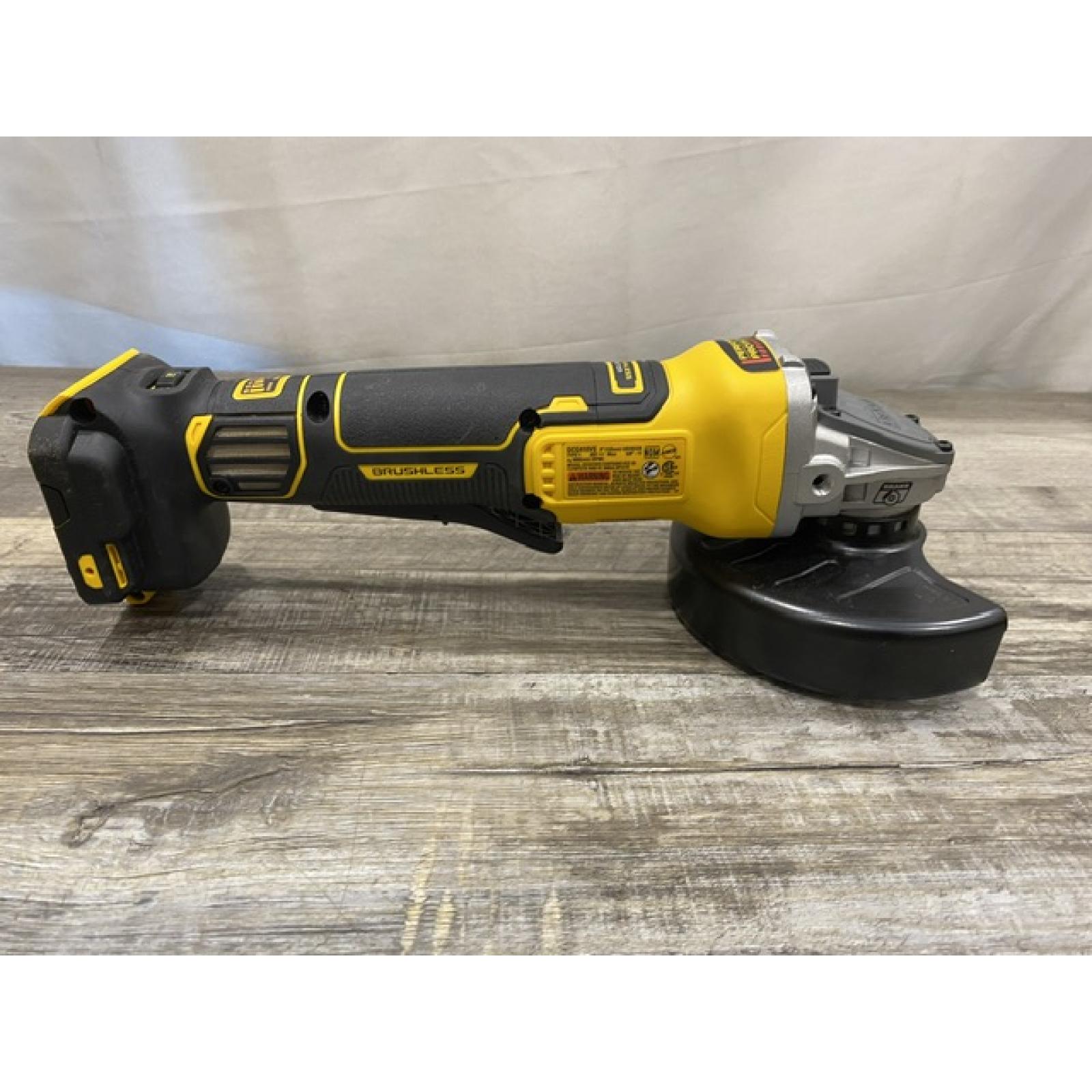 AS-IS DEWALT 20V XR Cordless 4-1/2. in. to 5 in. Variable Speed Angle Grinder (Tool Only)