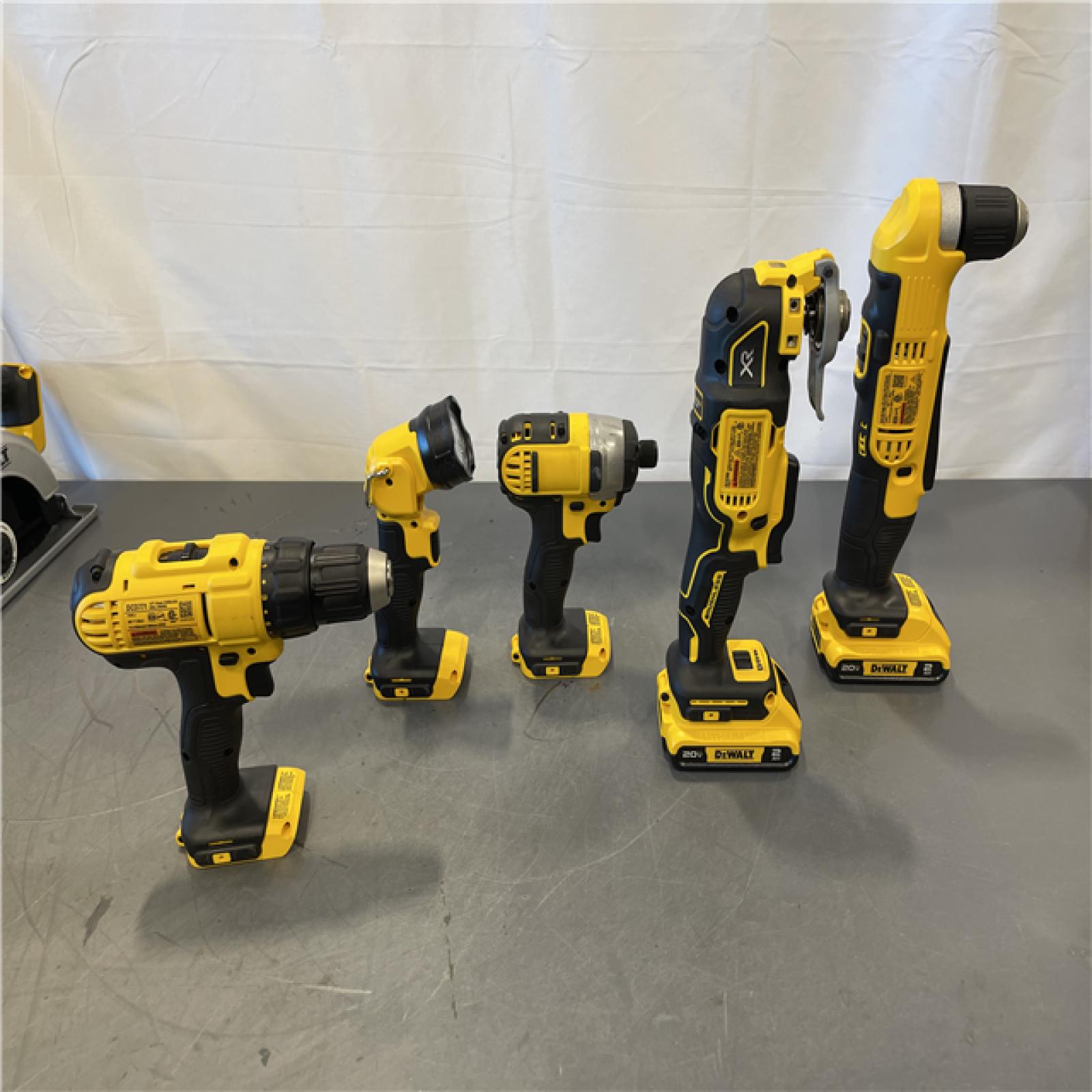 AS-IS - Dewalt 20V MAX 9-Tool Power-Tool Combo Kit W/ Soft Case Including 2 Batteries & Charger