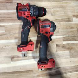 HOUSTON LOCATION - AS-IS Milwaukee  FUEL 18V Lithium-Ion Brushless Cordless Hammer Drill and Impact Driver Combo Kit