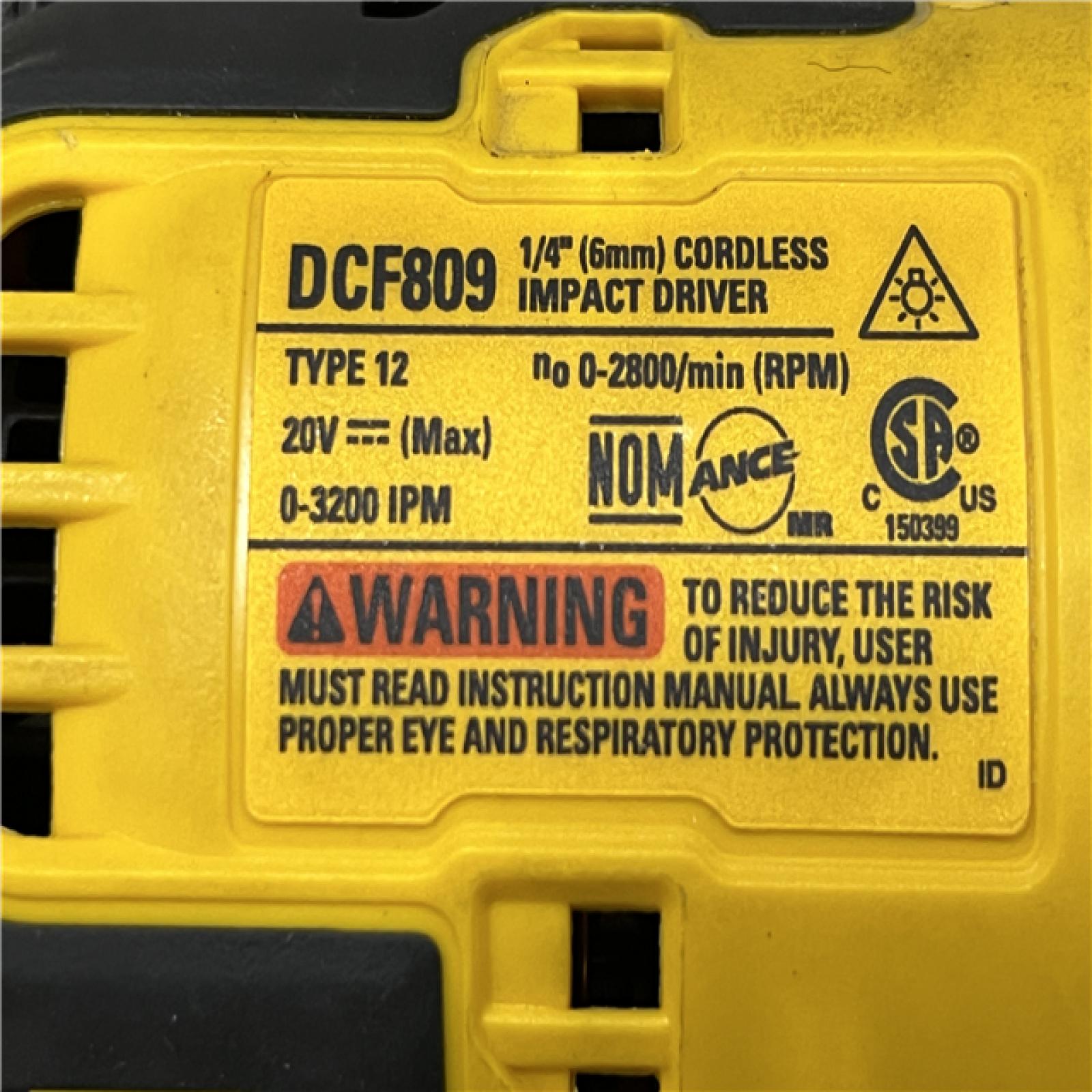 AS-IS DEWALT Atomic 20V Max Lithium-Ion Brushless Cordless Compact 1/4 in. Impact Driver Kit