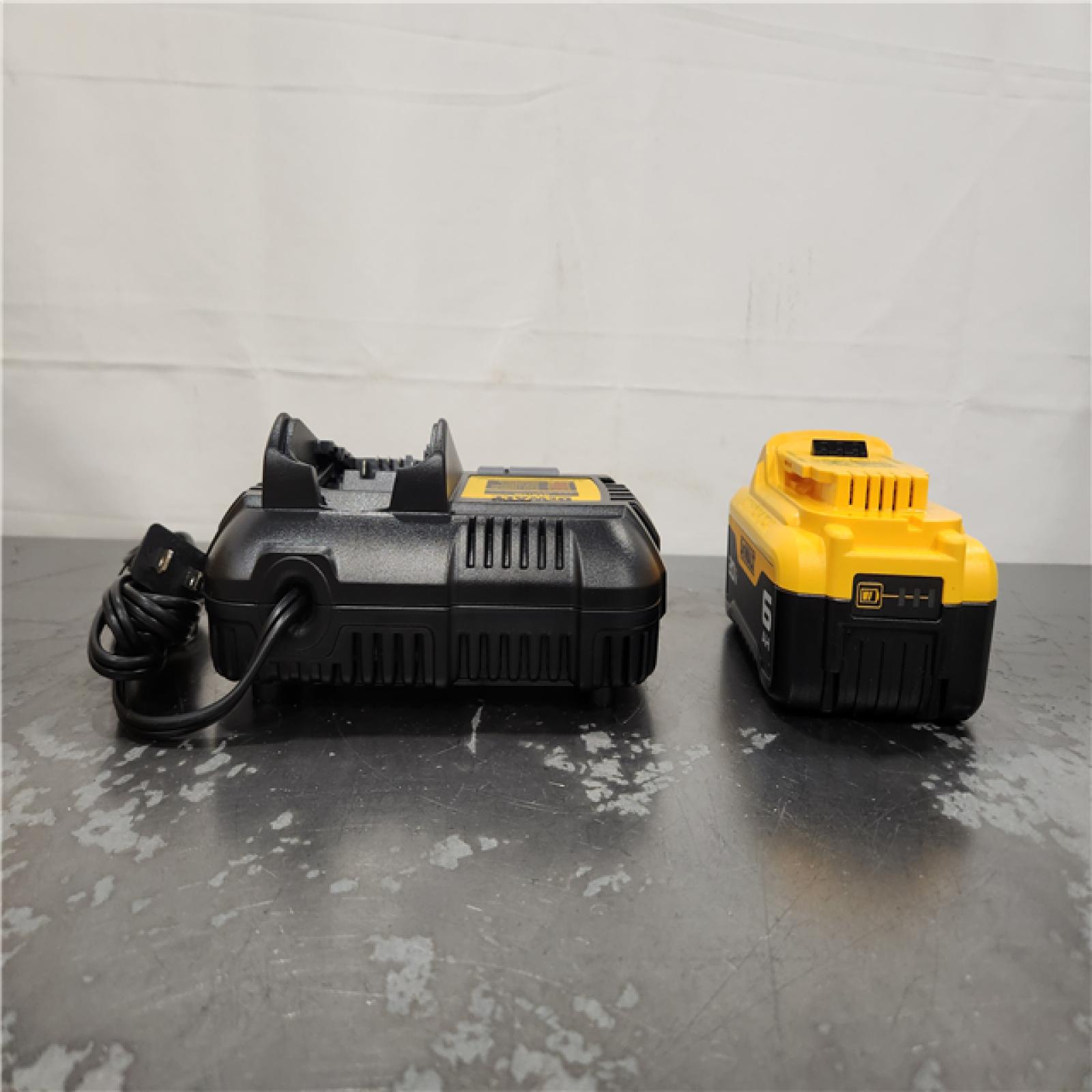 AS-IS- DEWALT 20V MAX Lithium-Ion 6.0 Ah Battery and Charger