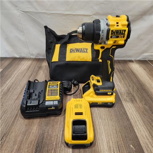 AS-SI -DeWalt 20V XR Lithium-Ion Cordless Brushless 1/2 in. Drill/Driver Kit with (2) 4.0 Ah Batteries and Charger