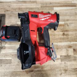 HOUSTON LOCATION - AS - IS Milwaukee FUEL 18-Volt Lithium-Ion Brushless Cordless Coil Roofing Nailer Combo Kit