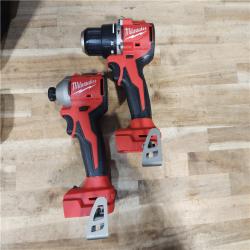 HOUSTON LOCATION - AS-IS Milwaukee 18V Lithium-Ion Brushless Cordless Compact Drill/Impact Combo Kit