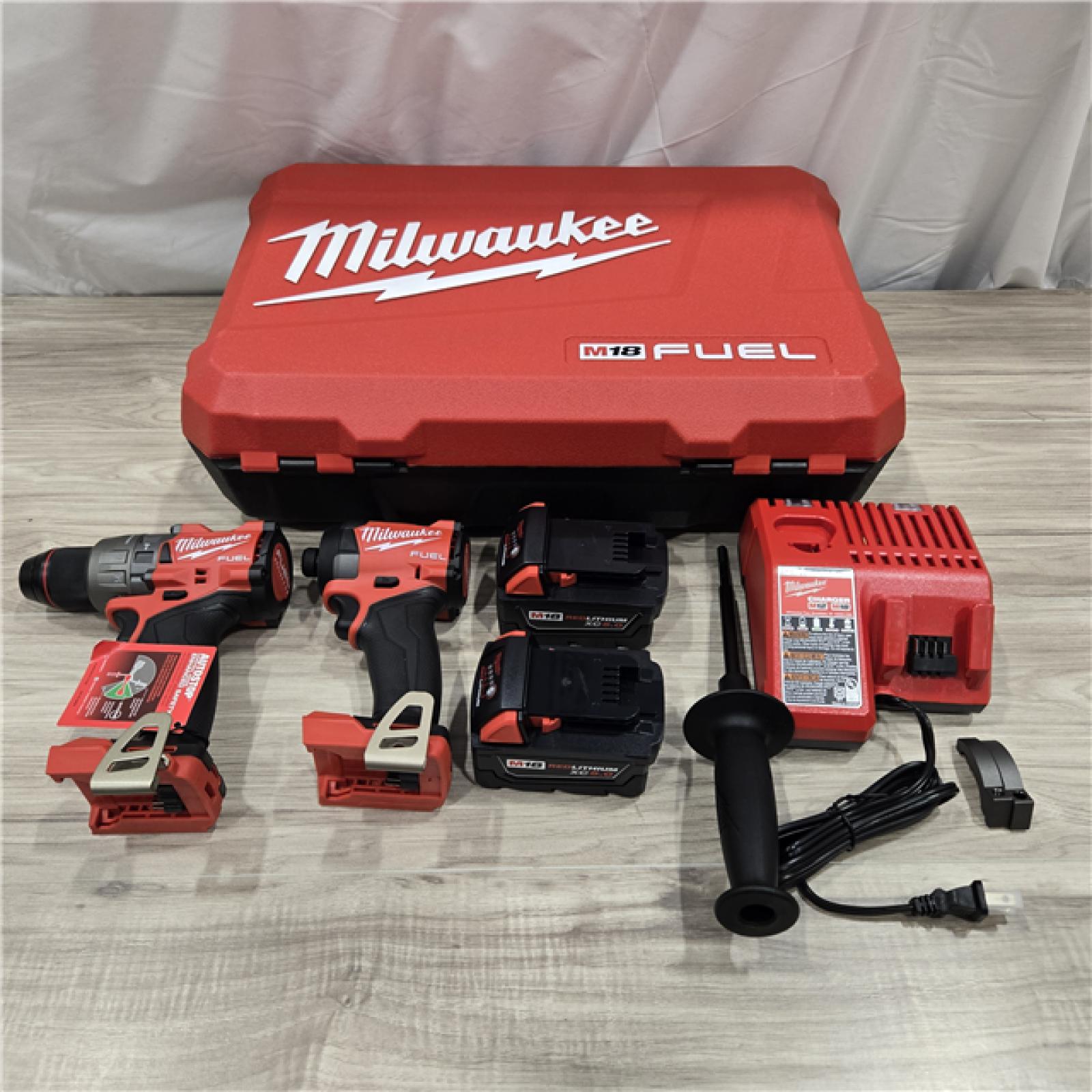 LIKE NEW! - MILWAUKEE FUEL 18V Cordless Hammer Drill and Impact Driver Combo Kit (2-Tool)