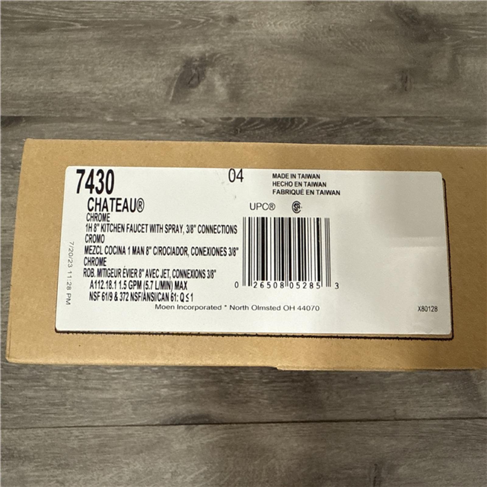 California AS-IS Moen One-Handle Kitchen Faucet