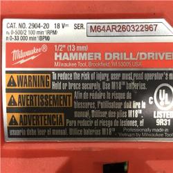 AS-IS VMilwaukee FUEL 18V Lithium-Ion Brushless Cordless Hammer Drill and Impact Driver Combo Kit
