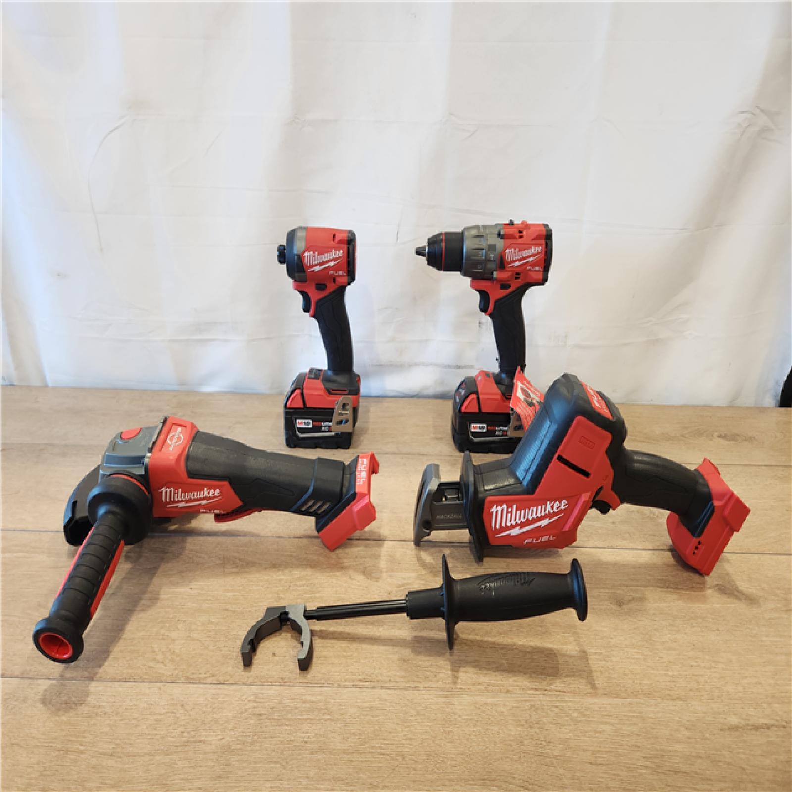 AS-IS- Milwaukee FUEL18-Volt Lithium-Ion Cordless (4-Tool) Combo Kit