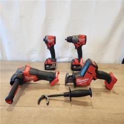 AS-IS- Milwaukee FUEL18-Volt Lithium-Ion Cordless (4-Tool) Combo Kit