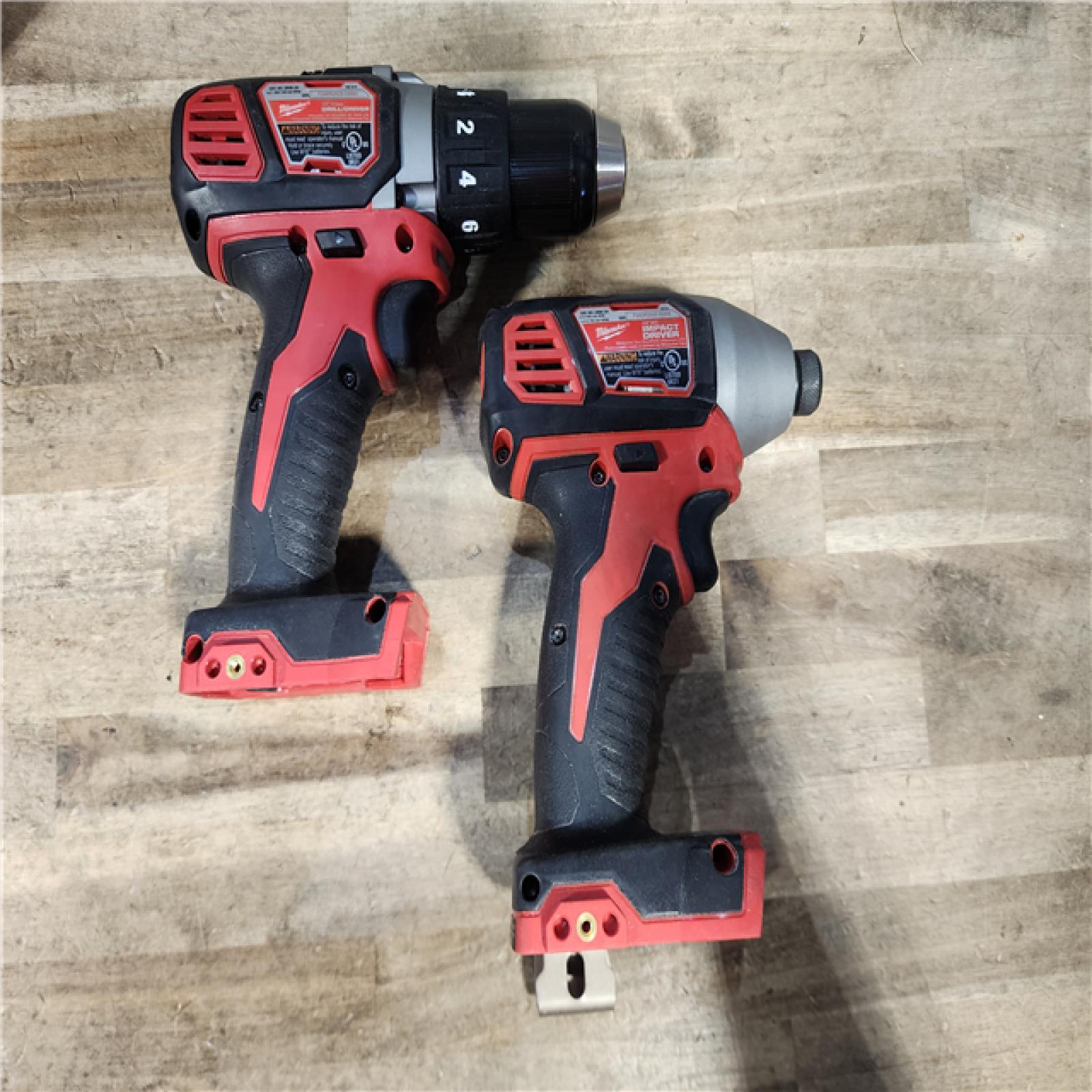 HOUSTON LOCATION - AS-IS Milwaukee M18 Brushed Cordless (2-Tool) Drill/Driver and Impact Driver Kit