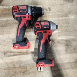 HOUSTON LOCATION - AS-IS Milwaukee M18 Brushed Cordless (2-Tool) Drill/Driver and Impact Driver Kit