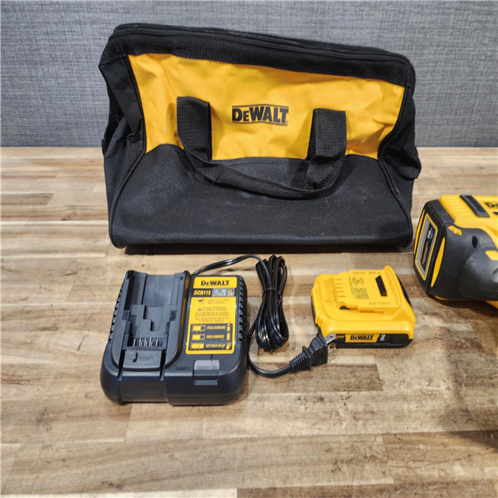 HOUSTON LOCATION - AS - IS DEWALT 20V MAX XR 16-Gauge Electric Cordless Angled Finishing Nailer Kit