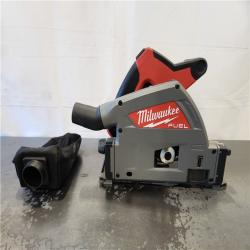 AS-IS- Milwaukee FUEL 18V Lithium-Ion Cordless Brushless 6-1/2 in. Plunge Cut Track Saw (Tool-Only)