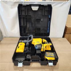 AS-IS- FLEXVOLT 60V Lithium-Ion Cordless SDS MAX 3/4 in. Chipping Hammer Kit with 9.0Ah Battery, Charger and Kit Box