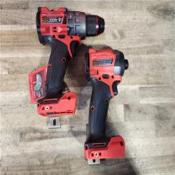 HOUSTON LOCATION - AS-IS (APPEARS LIKE NEW) Milwaukee FUEL 18V Lithium-Ion Brushless Cordless Hammer Drill and Impact Driver Combo Kit