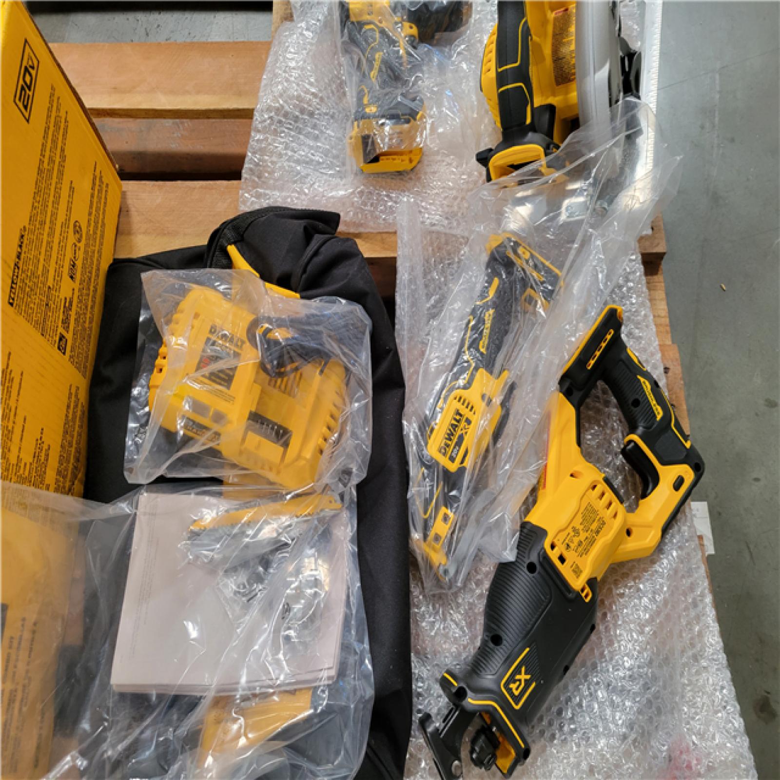 CALIFORNIA AS-IS DEWALT BRUSHLESS 4 - TOOL COMBO KIT