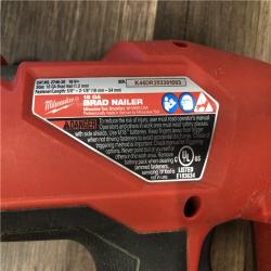 AS-IS Milwaukee FUEL 18-Volt Lithium-Ion Brushless Cordless Gen II 18-Gauge Brad Nailer (Tool-Only)