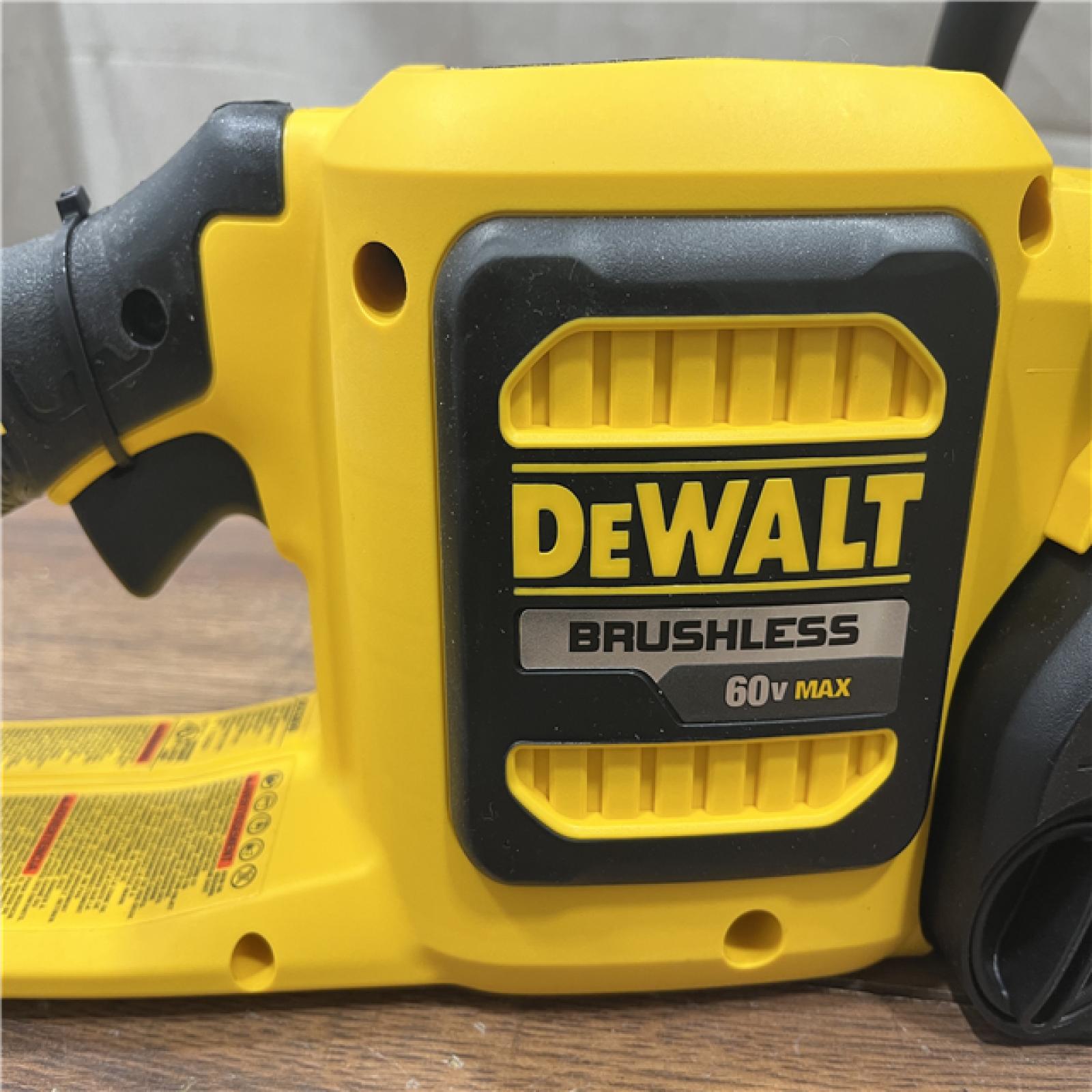 AS-IS DEWALT  FLEXVOLT 60V MAX 16in. Brushless Cordless Battery Powered Chainsaw Kit with (1) FLEXVOLT 2 Ah Battery & Charger