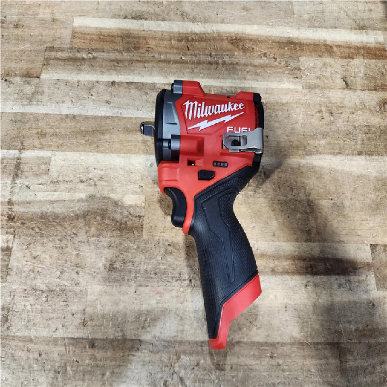 Milwaukee FUEL 12V Lithium-Ion Brushless Cordless Stubby 3/8 in. Impact Wrench (Tool-Only)