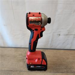 AS-IS- Milwaukee M18 Compact Brushless 1/4  Hex Impact Driver Kit