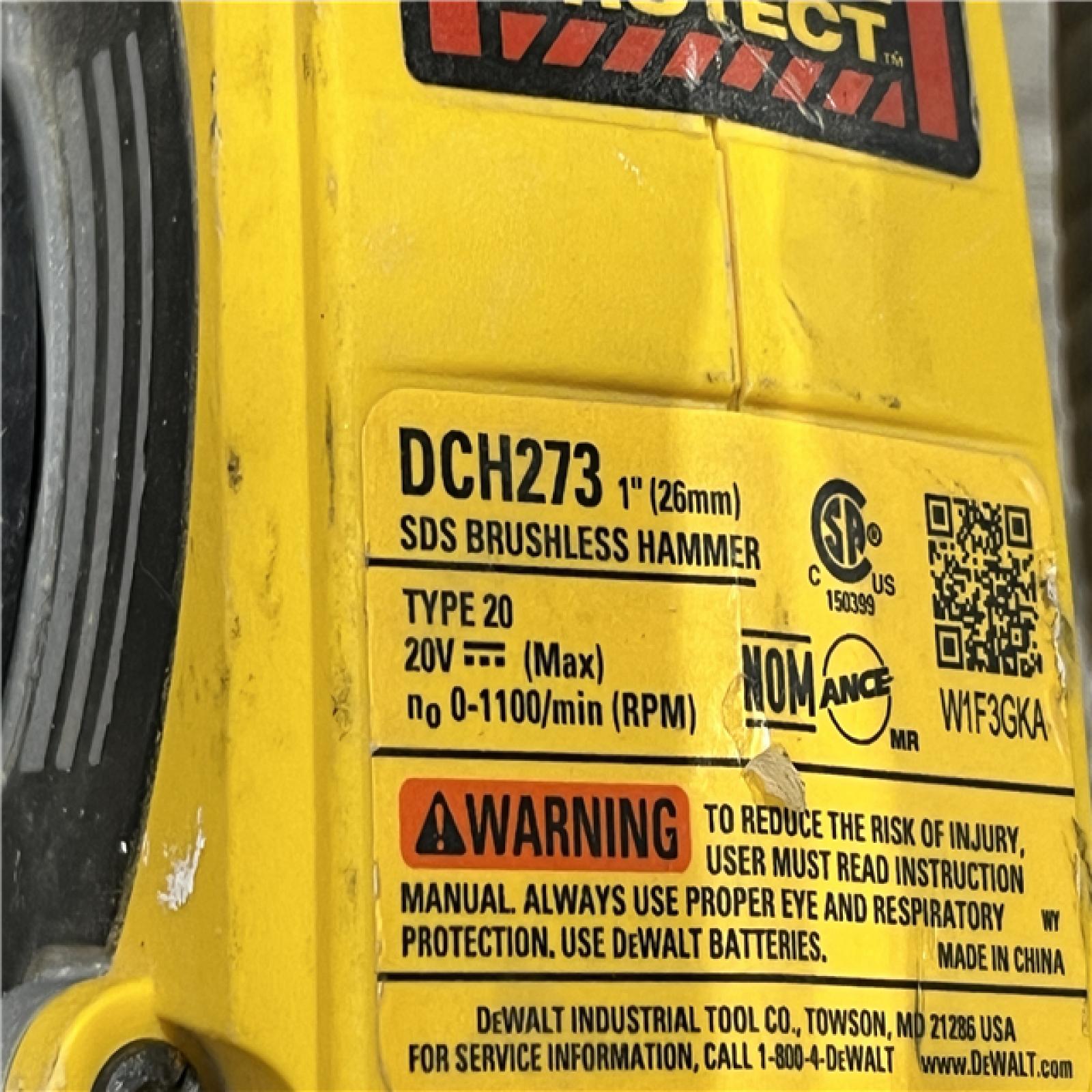 AS-IS DEWALT 20V MAX XR Cordless Brushless 1 in. SDS Plus L-Shape Rotary Hammer (Tool Only)
