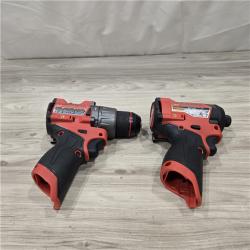 AS-IS Milwaukee 3497-22 12V  Hammer Drill and Impact Driver Combo Kit