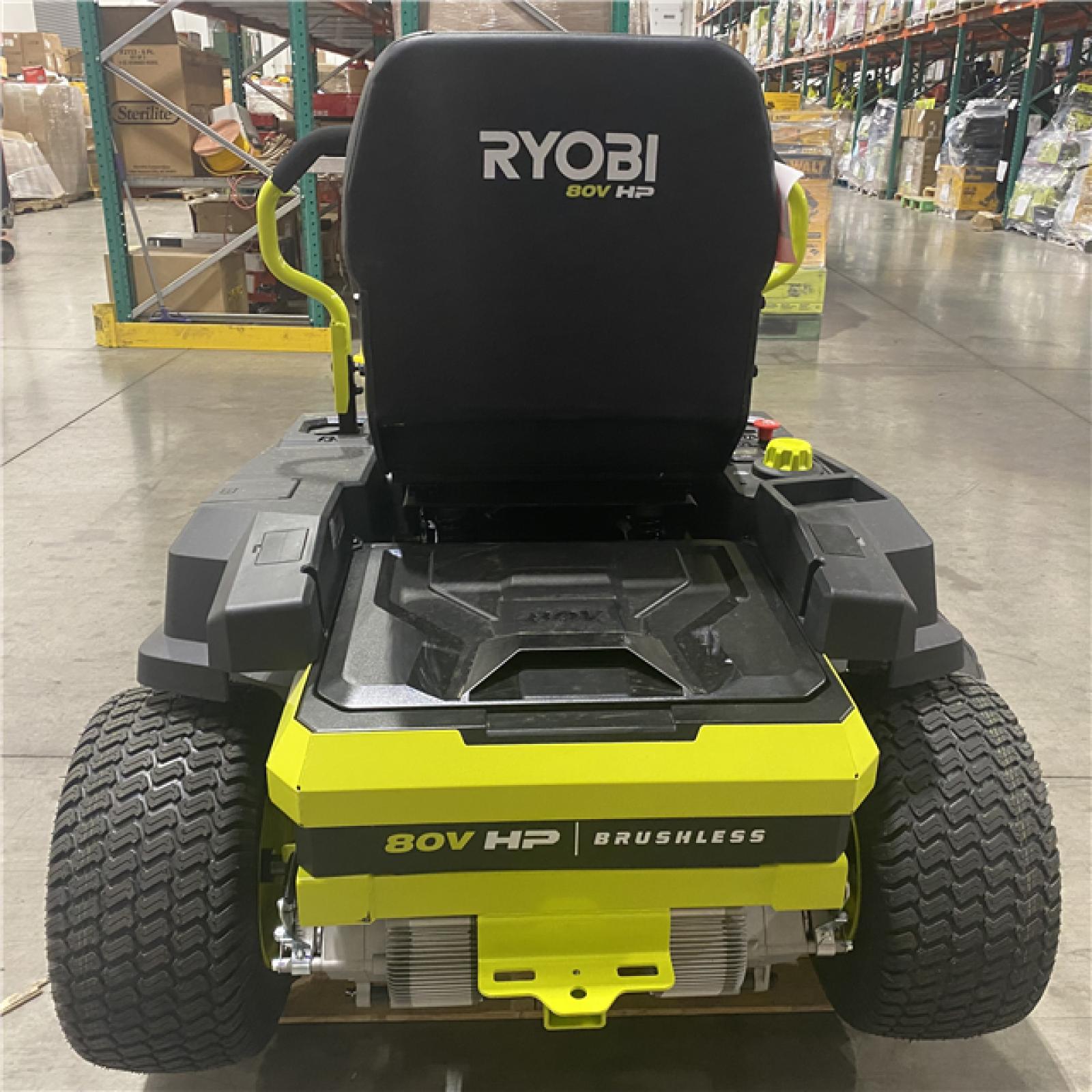 Dallas Location - As-Is RYOBI ZR3 80V HP Brushless Battery Cordless Electric 42 in. Zero Turn Riding Lawn Mower with (2) 14.0 Ah Batteries and Charger