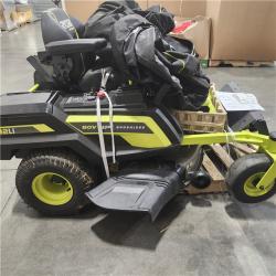 Dallas Location - As-Is RYOBI 80V HP Brushless 42 in. Battery Riding Mower (2) 80V Batteries  and Charger