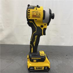 AS-IS- DeWALT ATOMIC 20V MAX Cordless Compact Impact Driver Kit W/ Li-Ion 2ah Battery  1/4  Brushless