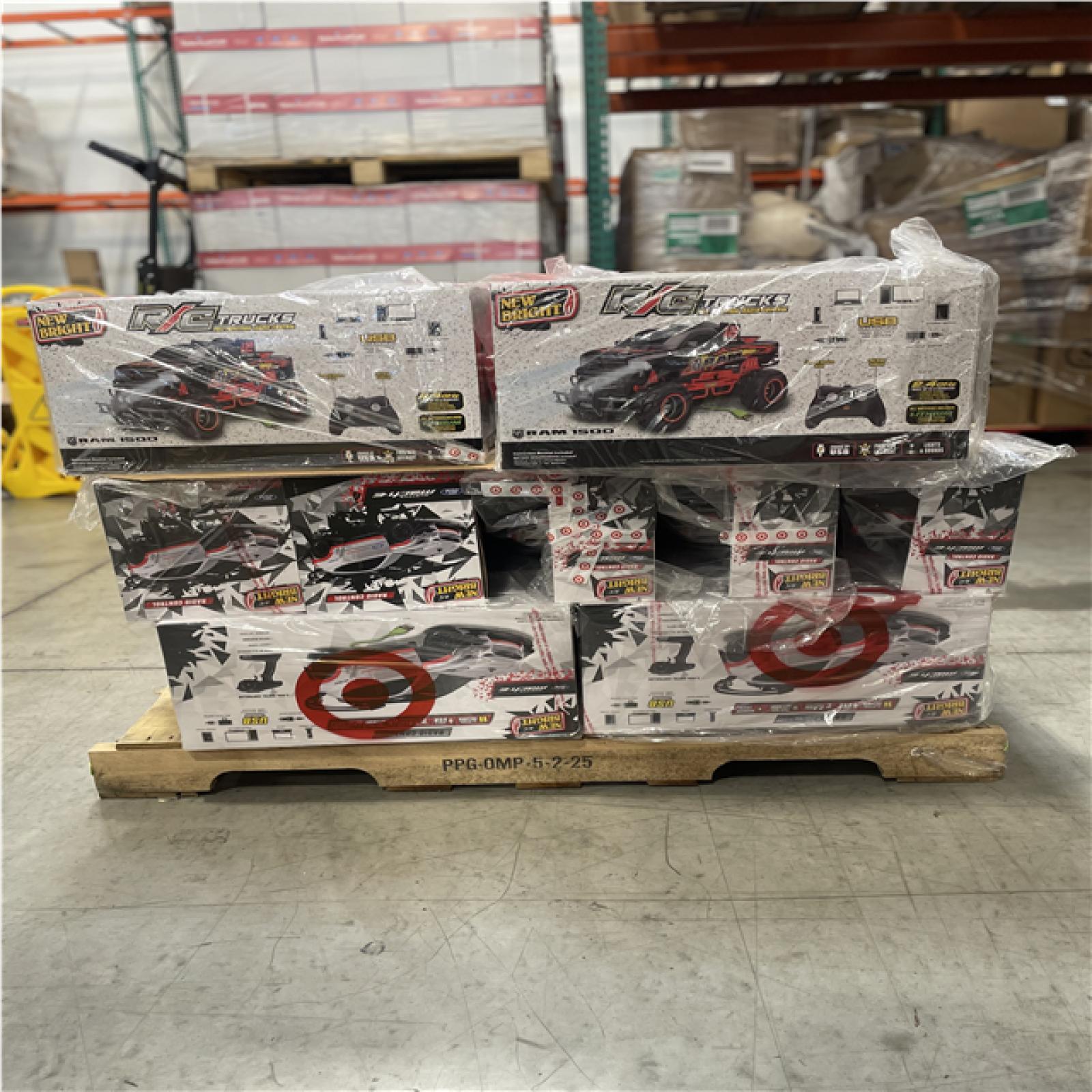 DALLAS LOCATION- NEW! New Bright RC Ford Mustang Mach E & Ram 1500 Pickup Truck 1:10 Scale PALLET (21 UNITS)