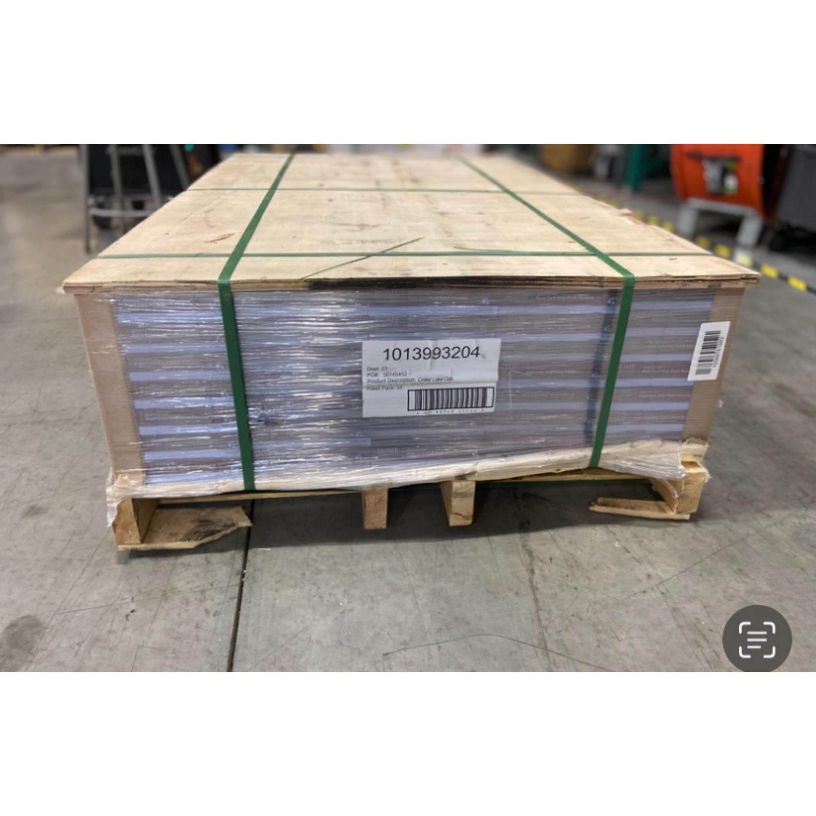 DALLAS LOCATION - Home Decorators Collection Crater Lake Oak 20 MIL x 7.1 in. W x 59.4 in. L Click Lock Waterproof Luxury Vinyl Plank Flooring (20.5 sqft/case) - 35 UNITS