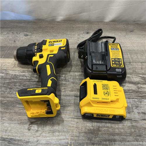 AS-IS DEWALT 20-Volt MAX Lithium-Ion Cordless 1/2 in. Compact Drill/Driver Kit