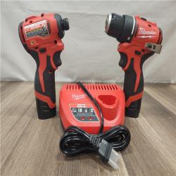 AS-IS- Milwaukee M12 Cordless Brushless 2 Tool Combo Kit