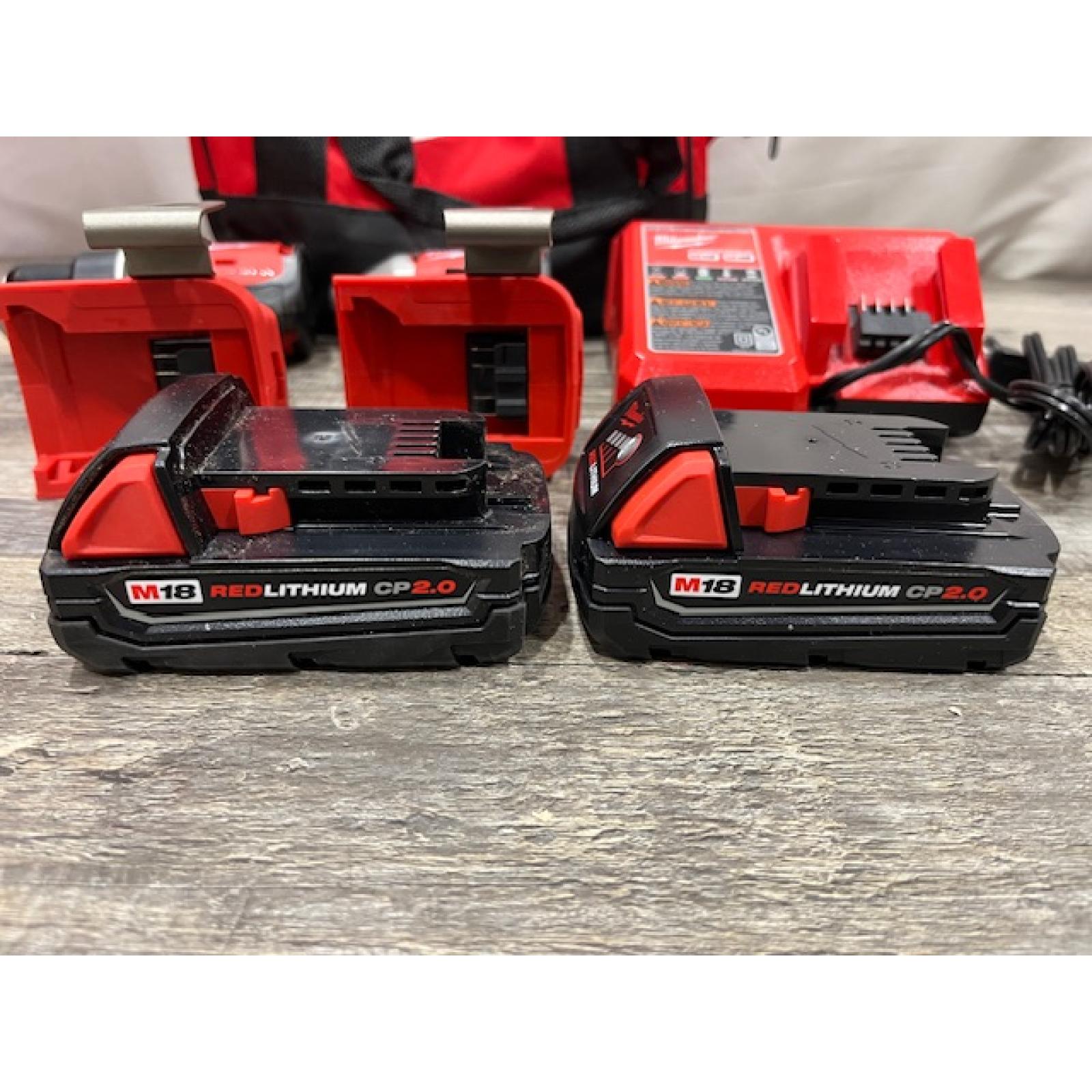 AS-IS Milwaukee 18V Lithium-Ion Brushless Cordless Compact Drill/Impact Combo Kit
