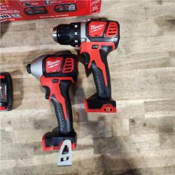 HOUSTON LOCATION - AS-IS Milwaukee M18 Brushed Cordless (2-Tool) Drill/Driver and Impact Driver Kit