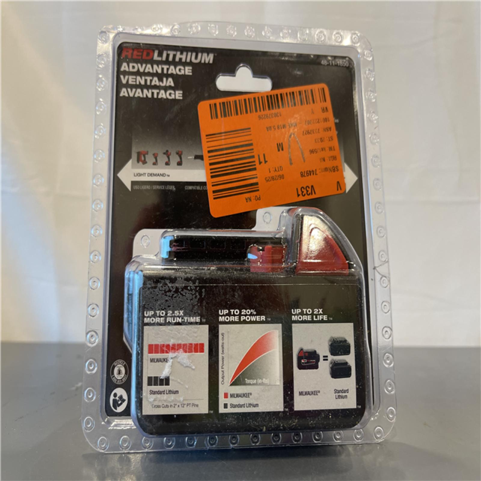 New! - Milwaukee 48-11-1850R M18 18V REDLITHIUM XC5.0 Oil Resistant Battery