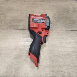 AS-IS- Milwaukee  FUEL 12V Lithium-Ion Brushless Cordless Stubby 3/8 in. Impact Wrench (Tool-Only)